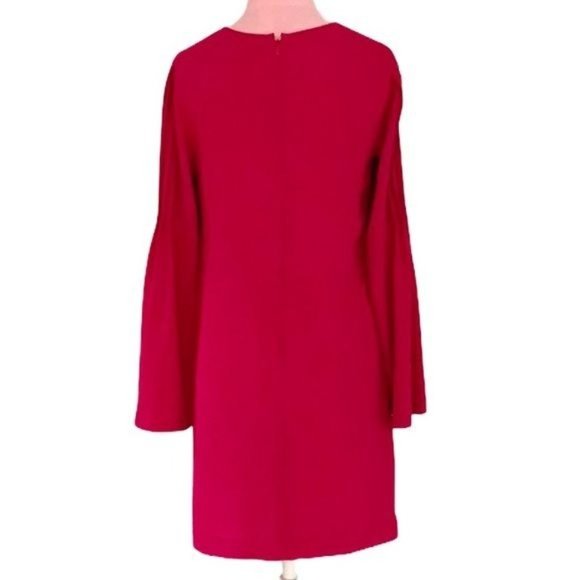Ann Taylor Pleated Bell Sleeve A Line Dress Size 0 - Picture 8 of 12